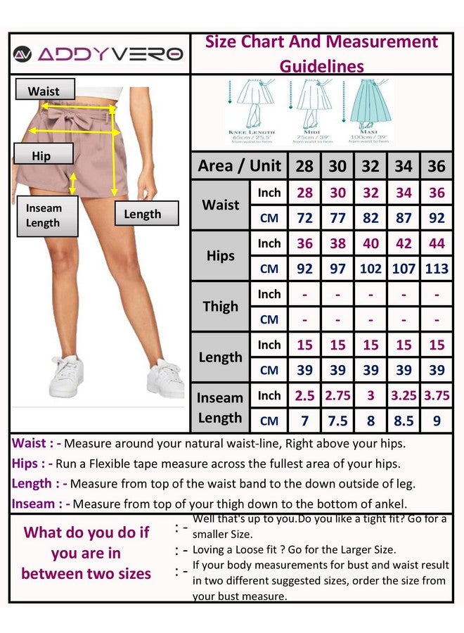 Addyvero ADDYVERO High Rise Elastic Knot & Tie Crepe Solid Regular Short Length Women Shorts (Pink, 32) - Image 3