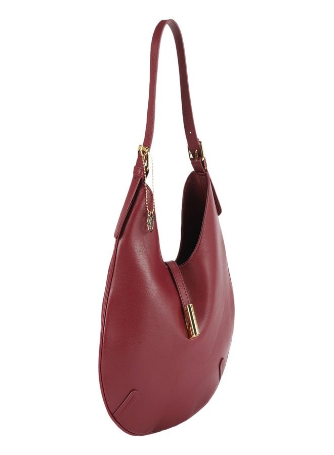MONROW Stylish And Trendy Regularwear Casual Maroon Sling Bag for Women - Image 3