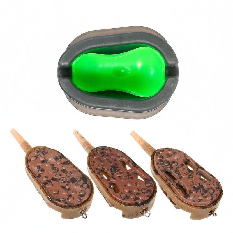 COONOR 3pcs Fishing Feeder Mould Quick Release Moulds Carp Fishing Bait Holder Tool - Image 1