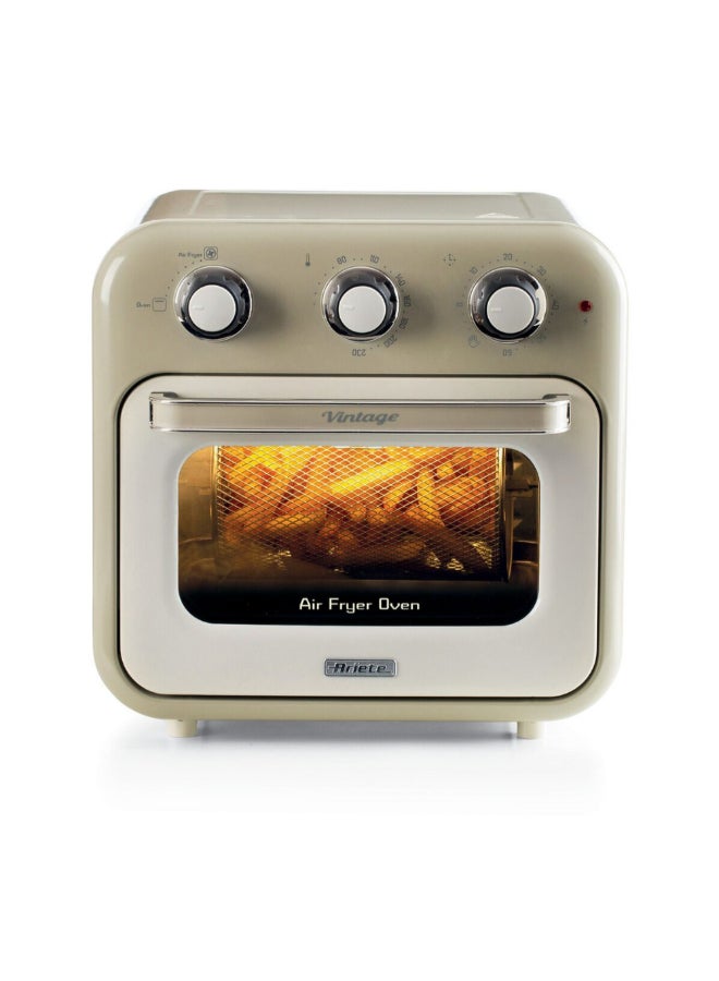 أريتي 1400W 2-in-1 Vintage Air Fryer with Oven Beige 16 Liter 00C463203ARSA 16 L 1400 W 00C463203ARSA beige - Image 1