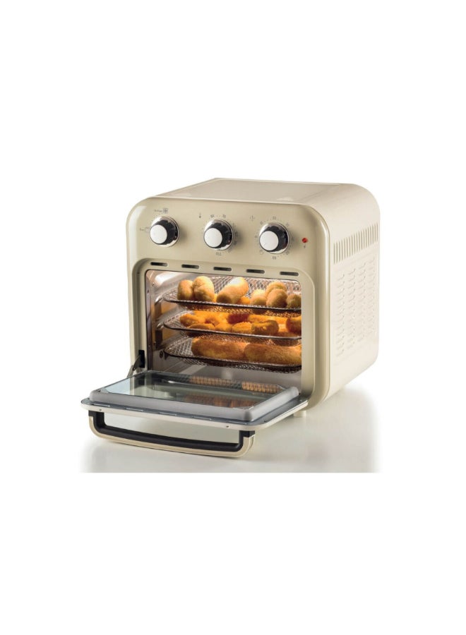 أريتي 1400W 2-in-1 Vintage Air Fryer with Oven Beige 16 Liter 00C463203ARSA 16 L 1400 W 00C463203ARSA beige - Image 4