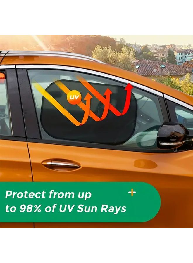 2pcs Front Seat Side Car Window Mesh Sun Shades UV Protection for Travel RV - Image 3