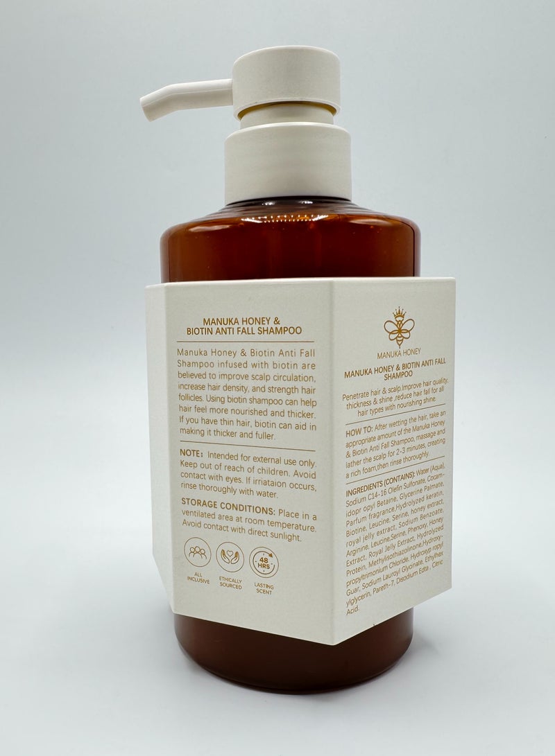 Crystal Manuka Honey & Biotin Anti Fall Shampoo - Image 2
