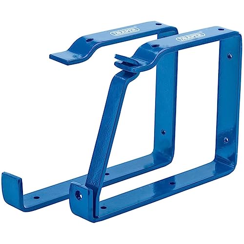 Draper Heavy Duty Ladder Hooks | 25cm Wall Mount Storage Brackets | Securing Lock Garage Organiser | 24808 - Image 1