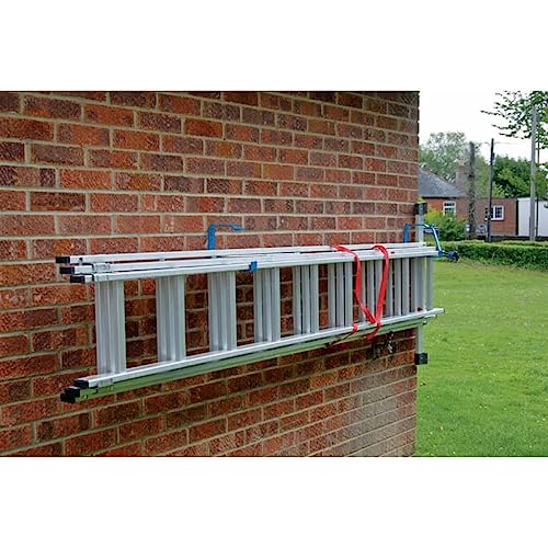 Draper Heavy Duty Ladder Hooks | 25cm Wall Mount Storage Brackets | Securing Lock Garage Organiser | 24808 - Image 2