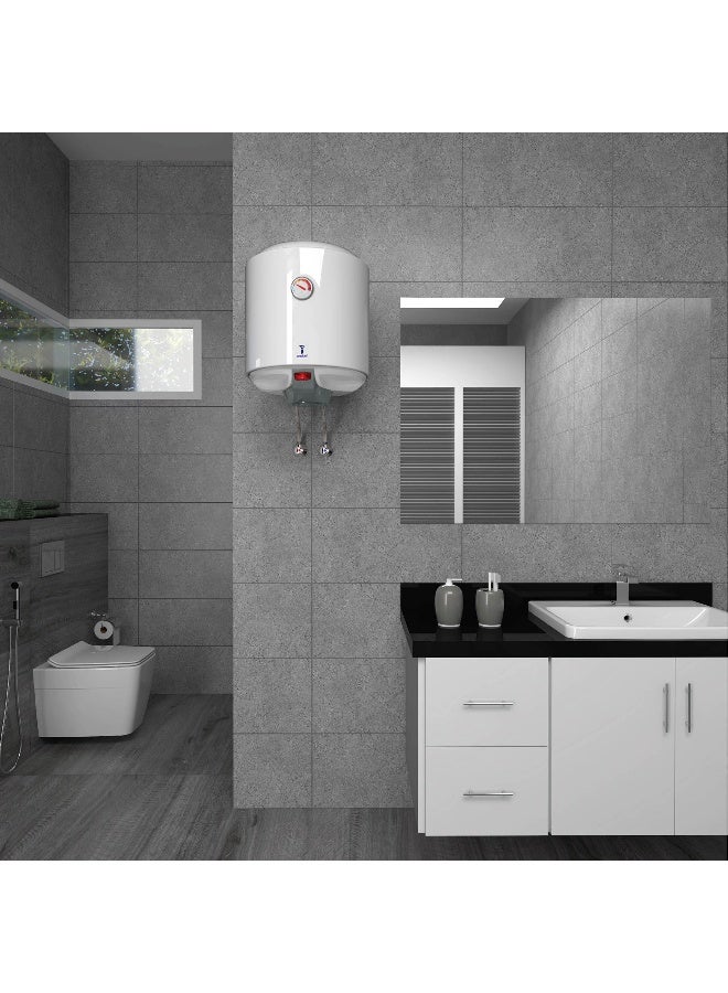 SAUDI CERAMICS Electric Water Heater 50L Vertical 1200W - Image 3
