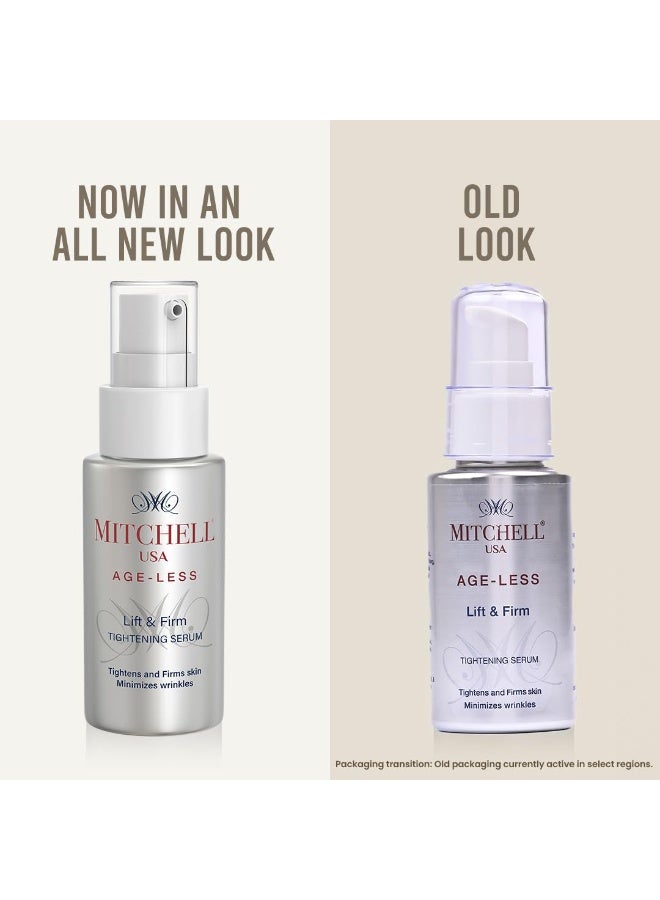Mitchell USA Lift & Firm Instant Face Tightening and Anti Aging Serum | Targets wrinkles | Helps lift and tighten skin | With Lotus Seed Extract, Hazel Liquid Extract & Vitamin E | For all skin types | 30ml - Image 4