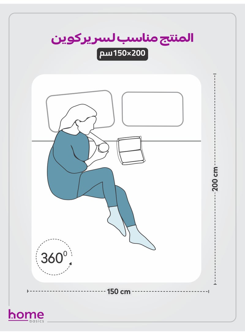 Donetella Bedding Fitted Sheet - Fits 150x200 Cm Bed For Queen Bed 3 Pcs (1 Fitted Sheet and 2 Pillowcases) - 30 Cm Deep Pocket - Solid Bed Sheet - Image 2