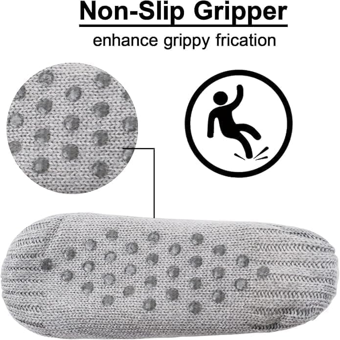 ChicAbode Fluffy Fuzzy Slipper Socks for Men Women, Cotton-lined Cozy Thick Warm Winter Soft Non Slip Socks, Comfy Soft Socks, Thermal Socks - Image 3
