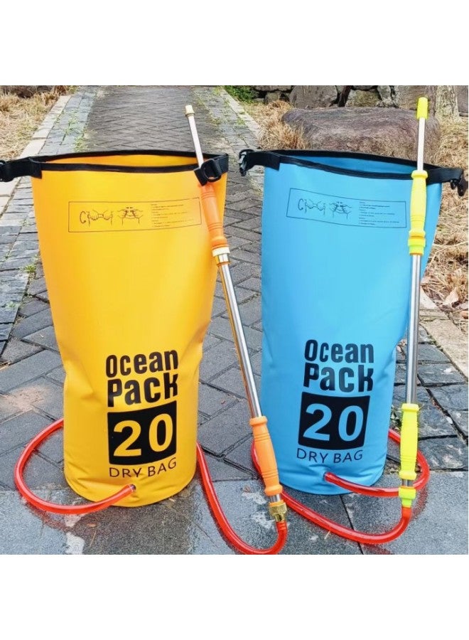 general Yunnan Water Splashing Artifact Water Splashing Adult Toy Large Capacity Backpack Water Gun-Color:Red - Image 2