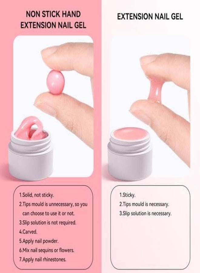 QUEENFINGER Solid Builder Gel for Nails 3D Nail Gel Art Non-Stick Hand Sculpture Hard Gel with Dual Form for 3D Modeling Nail Art Home Manicure DIY for Women (Nude #04) - Image 4
