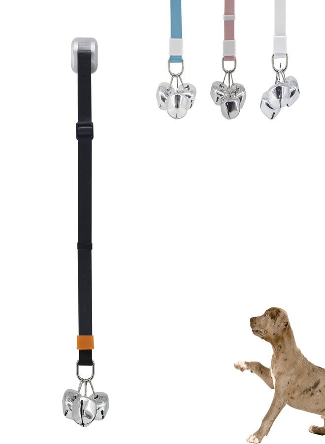 SVD.PET Puppy Bell Doorbell, Dog Bell for Potty Training, Attached to doorknob or Anywhere Near the Door, Length and Height Adjustable (Black) - Image 1