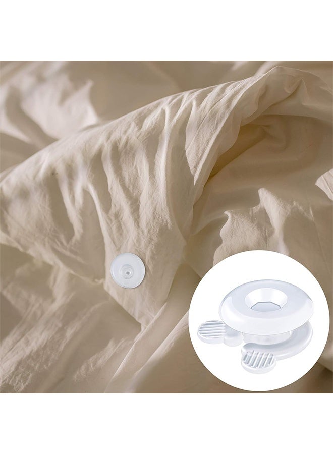 YJ Duvet Comforter Clips, Plastic Quilt Clip Prevent Displacement, Cover Corner Fastener for Sheet Blankets 12 Pcs - Image 3