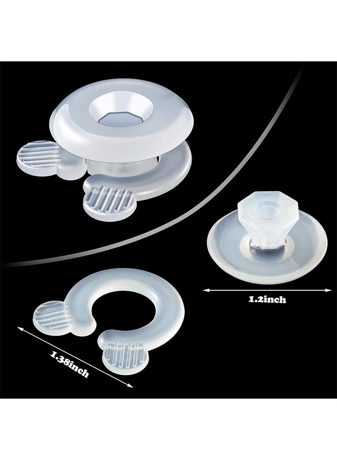 YJ Duvet Comforter Clips, Plastic Quilt Clip Prevent Displacement, Cover Corner Fastener for Sheet Blankets 12 Pcs - Image 2