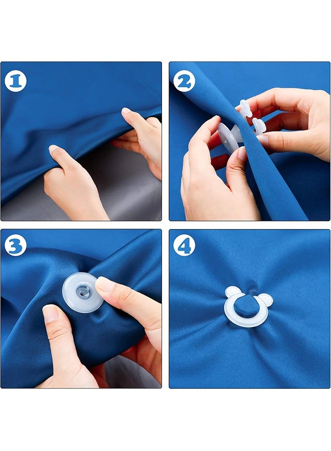 YJ Duvet Comforter Clips, Plastic Quilt Clip Prevent Displacement, Cover Corner Fastener for Sheet Blankets 12 Pcs - Image 4