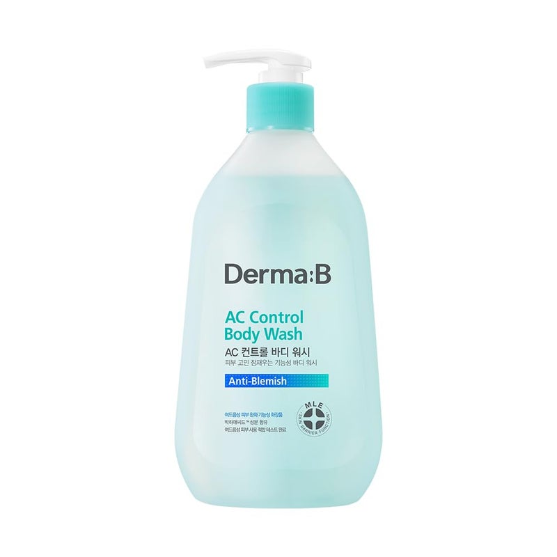 derma b DERMA B AC Control Body Wash 420ml142 Floz AntiBlemish  Pimples Care Hypoallergenic Body Cleanser Trouble Solution for All Skin Types Soothing  Refreshing Shower Gel Korean Skincare 