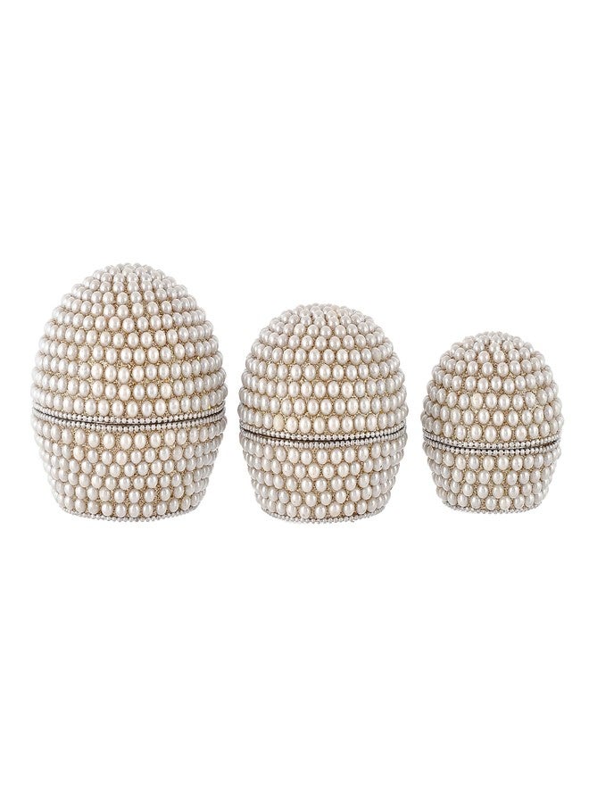 Craftam Aluminium Roud Shape Decorative Earring Box for Storage Jewellery Women Accessory Kumkum Box/Sindur Box/Sindoor Dani/Sindoor Dabbi - Set of 3 - Image 4