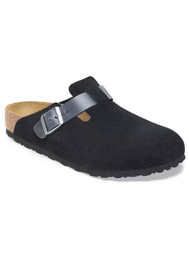 بيركنستوك بوسطن أحذية رجالية سليب أون من الشمواه – نعل ناعم وتصميم أنيق خالد - Image 1