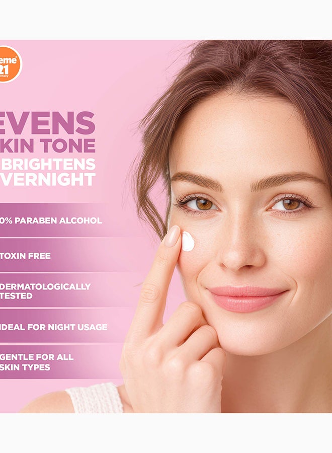 Creme 21 Xtra Bright Night Cream | Face Cream With Niacinamide, Vitamins C, E & B5 | Nourishes, Revitalizes & Brightens Skin Overnight | Suitable for All Skin Types | Born in Germany - Image 5