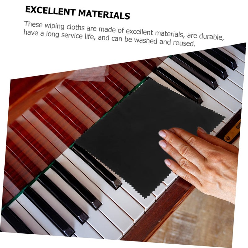 12Pcs Microfiber Instrument Cleaning Cloths Dual Sided Polishing For Guitar Violin - Image 4