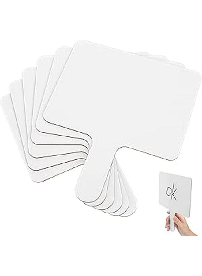 Double Sided Dry Erase Handheld Whiteboards Wooden 6 Pack Portable for Classroom Office - Image 1