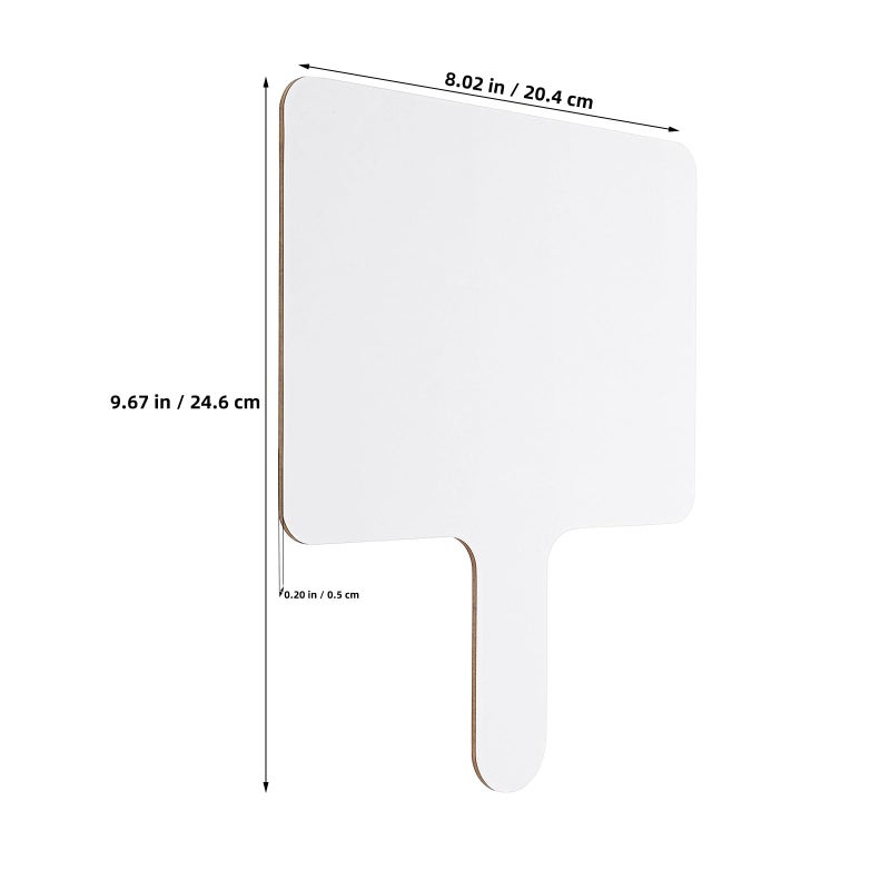 Double Sided Dry Erase Handheld Whiteboards Wooden 6 Pack Portable for Classroom Office - Image 3