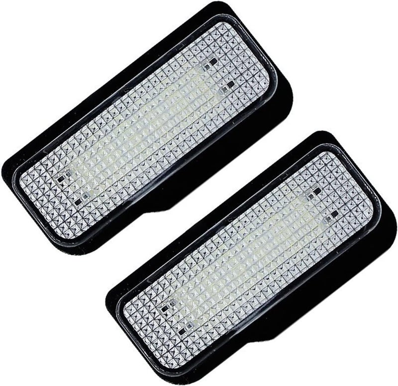 QASULER 2Pcs LED License Plate Light for W203 - Image 1