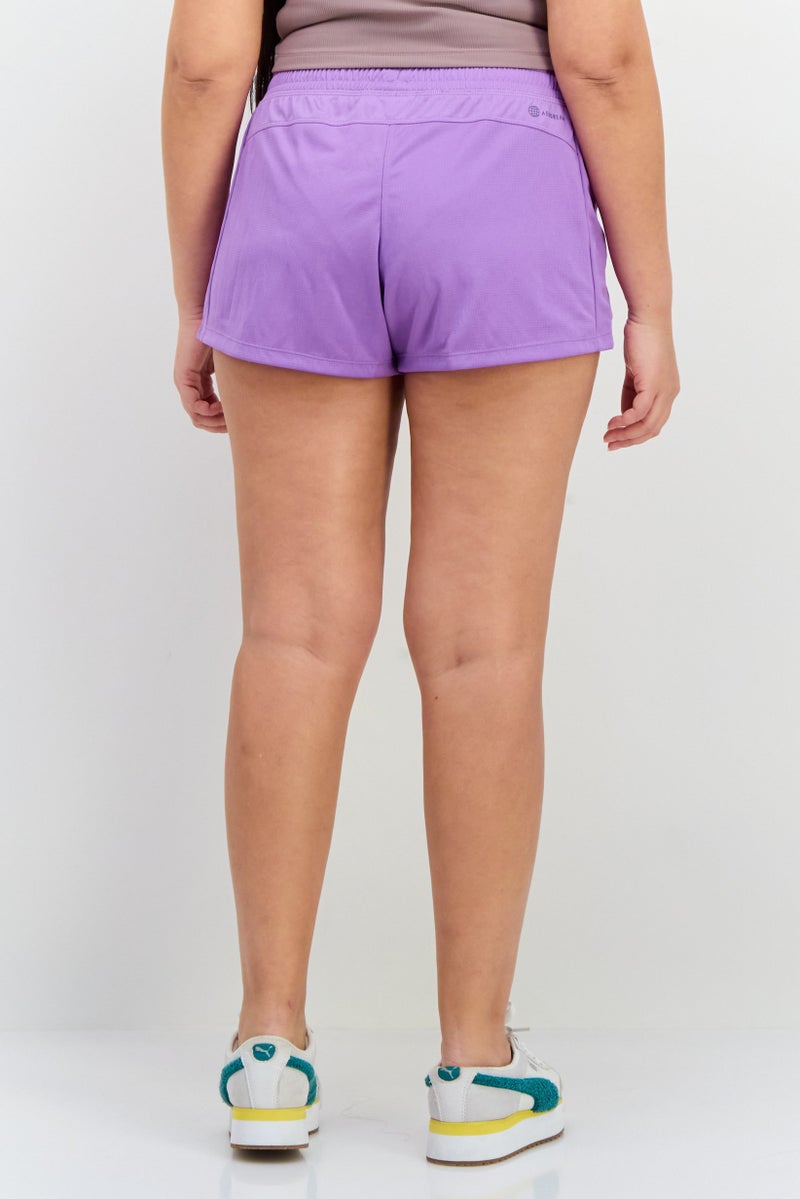 Adidas Women Sportswear Fit Training Shorts, Purple - Image 2