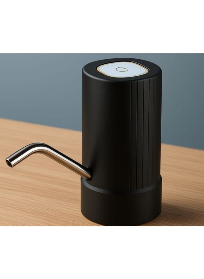 تقليدي مضخة مياه كهربائية سعة 5 جالون – مضخة مياه أوتوماتيكية قابلة للشحن USB، مضخة مياه محمولة للمنزل والمكتب والمطبخ والتخييم – لون أسود - Image 4