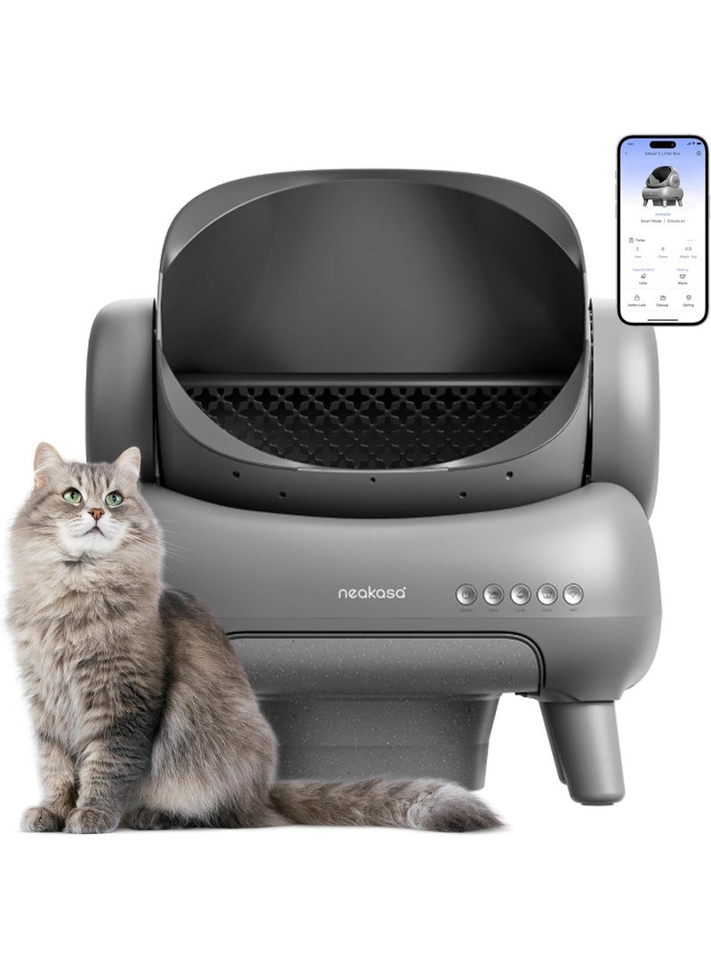 نياكاسا صندوق الرمل الذكي للقطط نيكاسا M1 بتصميم مفتوح من الأعلى | تنظيف ذاتي تلقائي مع تحكم عبر التطبيق، خالٍ من الروائح، سعة كبيرة ومستشعرات أمان – يشمل أكياس النفايات - Image 1