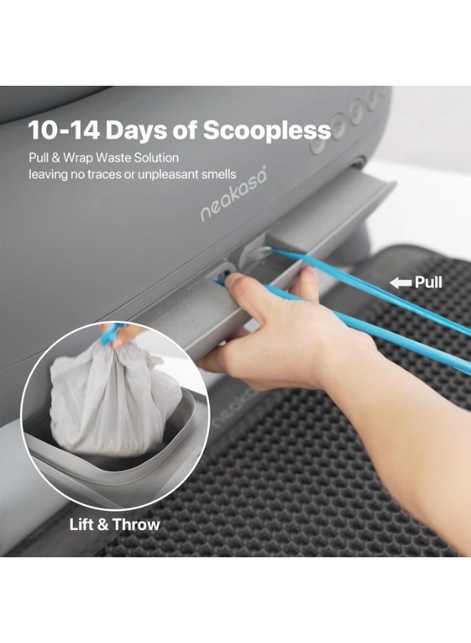 نياكاسا صندوق الرمل الذكي للقطط نيكاسا M1 بتصميم مفتوح من الأعلى | تنظيف ذاتي تلقائي مع تحكم عبر التطبيق، خالٍ من الروائح، سعة كبيرة ومستشعرات أمان – يشمل أكياس النفايات - Image 4