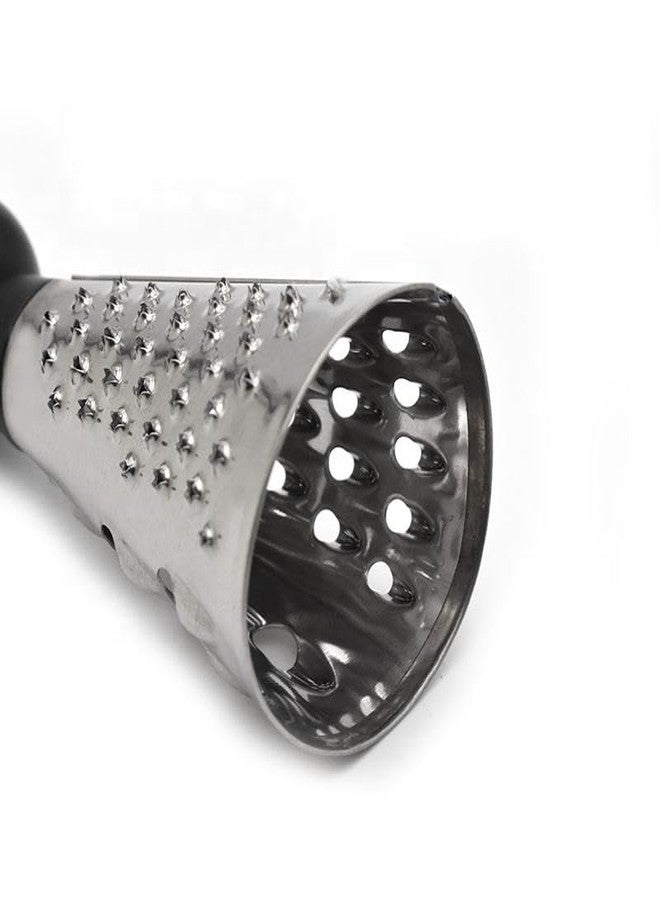 QUIRA Mini Grater, Stainless Steel Cheese Ginger Vegetable Spices Small Grater for Kitchen (Round) - Image 1