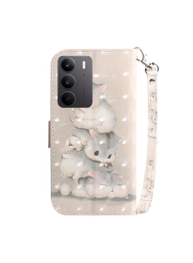 S-TOP Case For Realme C75 3D Colored Horizontal Flip Leather Phone Case - Image 3