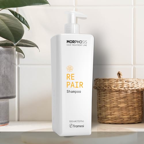 FRAMESI Morphosis Repair Shampoo 33.8 fl oz, Moisturizes and Strengthens Hair, Natural Ingredients, Color Safe - Image 3