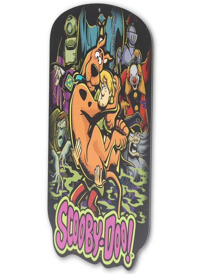 Open Road Brands Scooby-Doo and Shaggy With Monsters Metal Sign - Spooky Scooby-Doo Wall Decor for Man Cave or Movie Room - Image 2