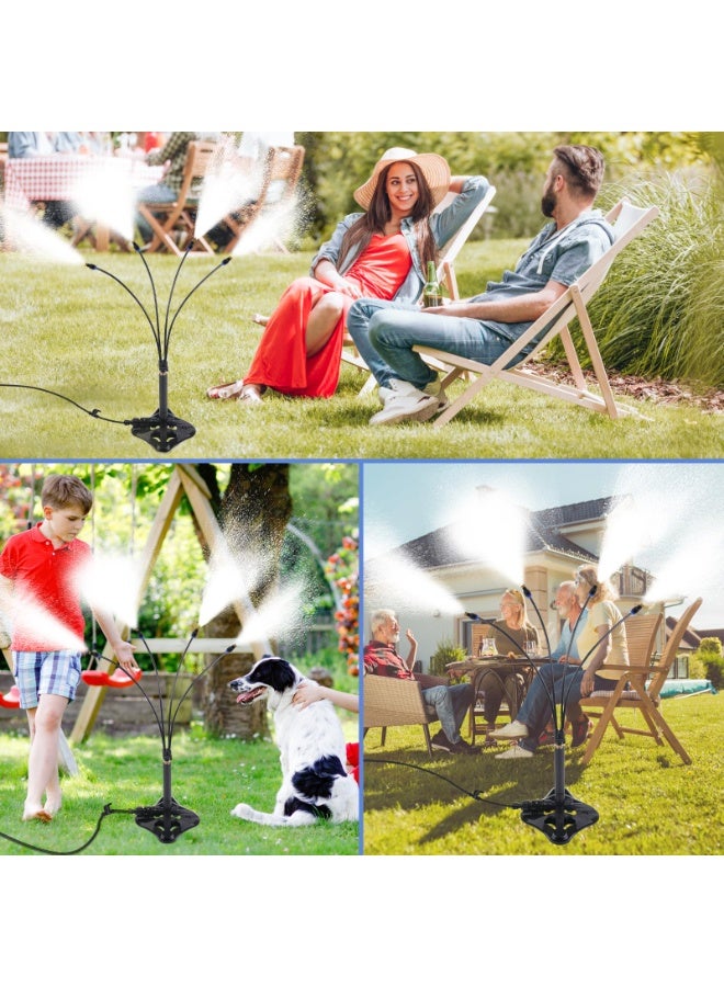 بواو مرشات بخار محمولة من BOAO للفناء الخارجي - أداء تبريد فائق مع تغطية بخار 360 درجة، ومتانة خط بخار بطول 26.24 قدمًا، مما يجعلها مثالية للفناءات والمسابح وألعاب المياه والحدائق. - Image 3