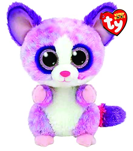 TY Toys Beanie Boo Pink Bush Baby Becca 15 CM Purple 2009296 - Image 1