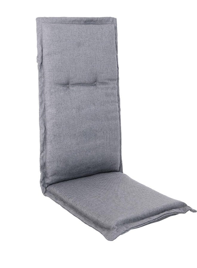 C-Hopetree Indoor High Back Rocking Chair Cushions for Glider and Swivel Rocker, Outdoor Replacement Highback Dining Seat Pads with Back Elastic and Ties, 18" x 42" x 1.5", Dark Grey, Set of 1