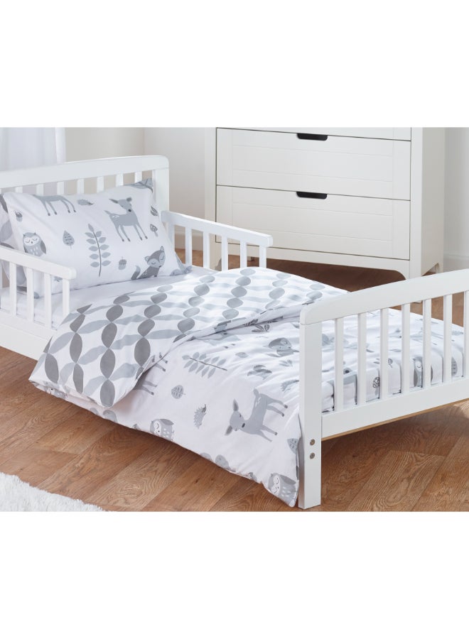 Kinder Valley Toddler Bedding Set - Woodland Tales - Grey - Image 3