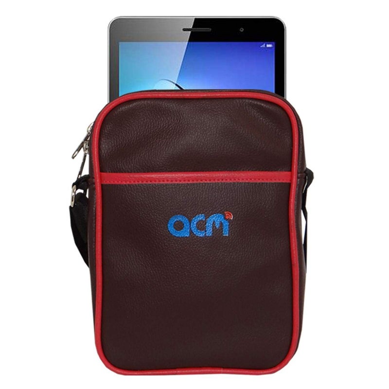 ACM Soft Padded Shoulder Sling Bag compatible with Honor Play Pad 2 8" Carrying Case Purple - Image 2