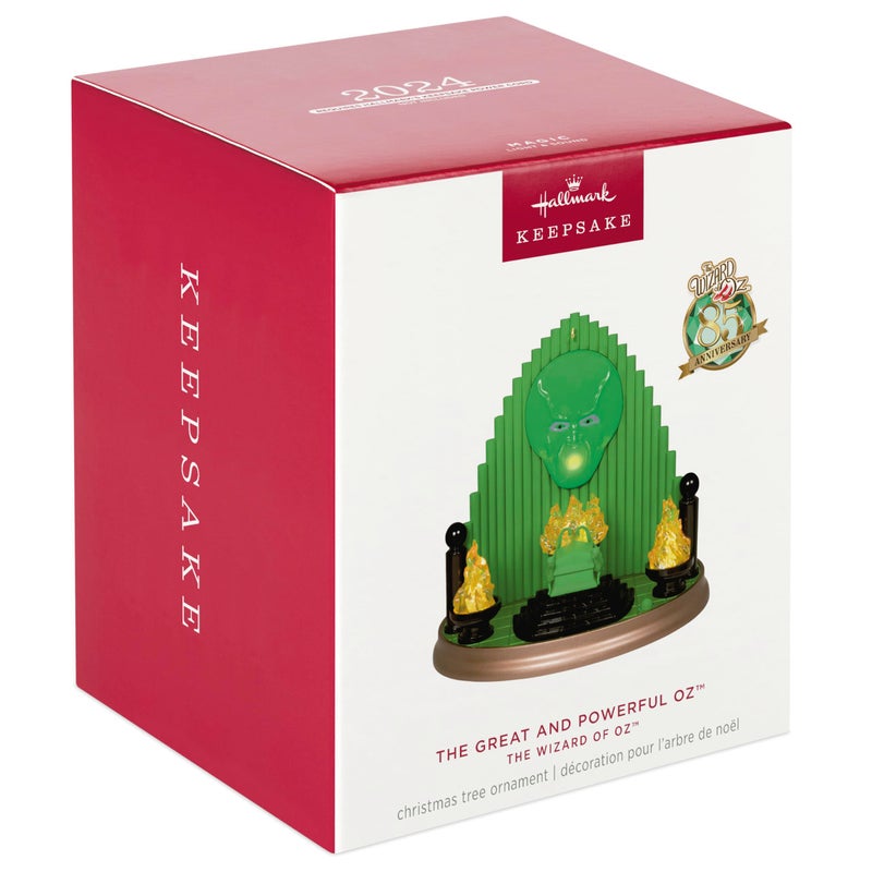 Hallmark Keepsake Hallmark Themsake Christmas Ornament 2024 The Wizard of Oz The Great and الأقوياء مع هدايا الأفلام الخفيفة والصوتية - Image 3