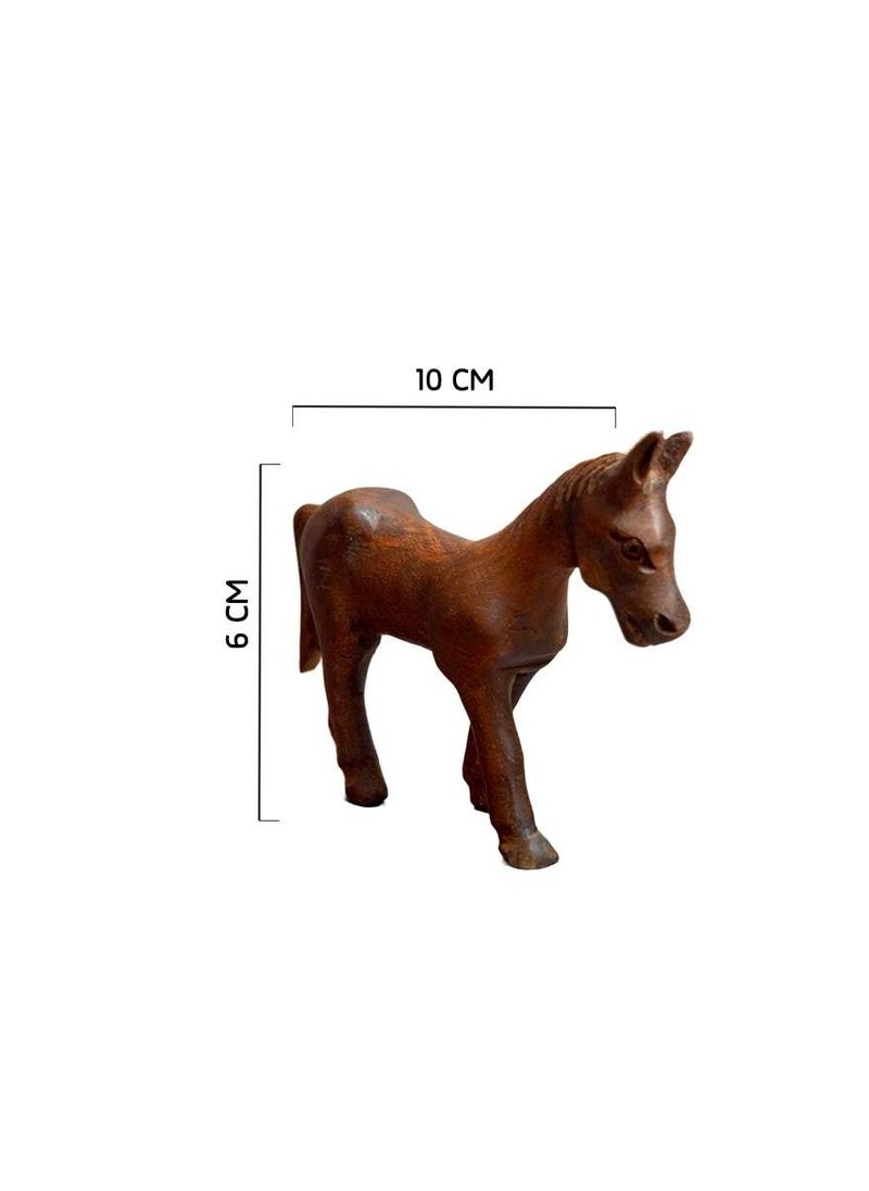 Egypt Antiques Small horse for toys or for decoration Natural carving Handmade  - Image 3