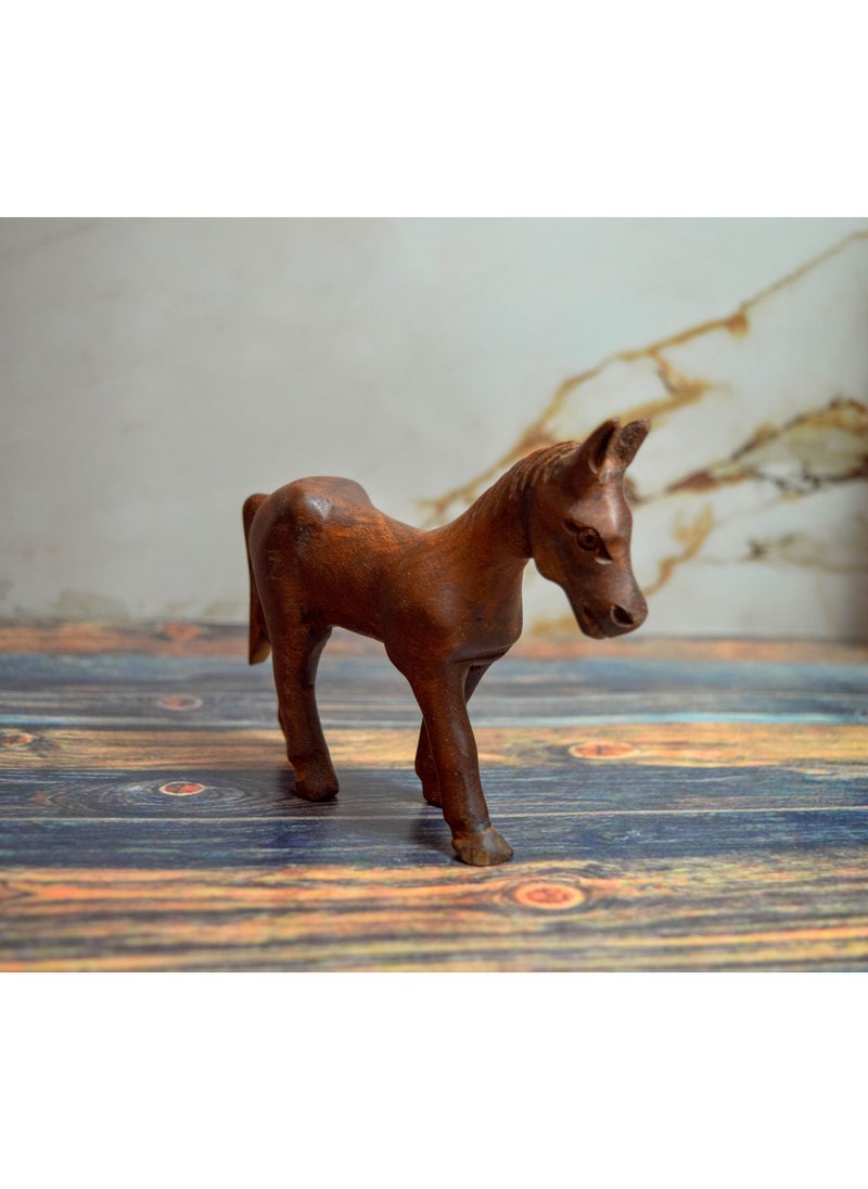 Egypt Antiques Small horse for toys or for decoration Natural carving Handmade  - Image 2