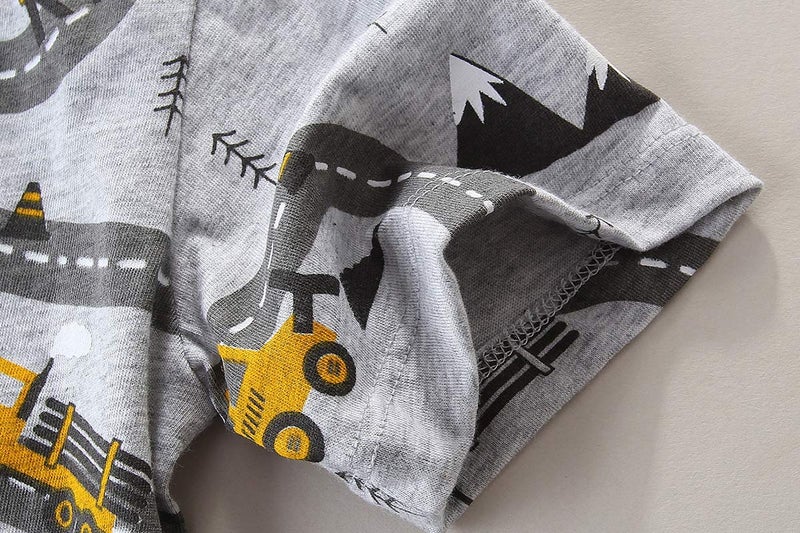 Bumeex Toddler Boys Cotton Clothing Sets Truck Tee and Shorts 2t - Image 2
