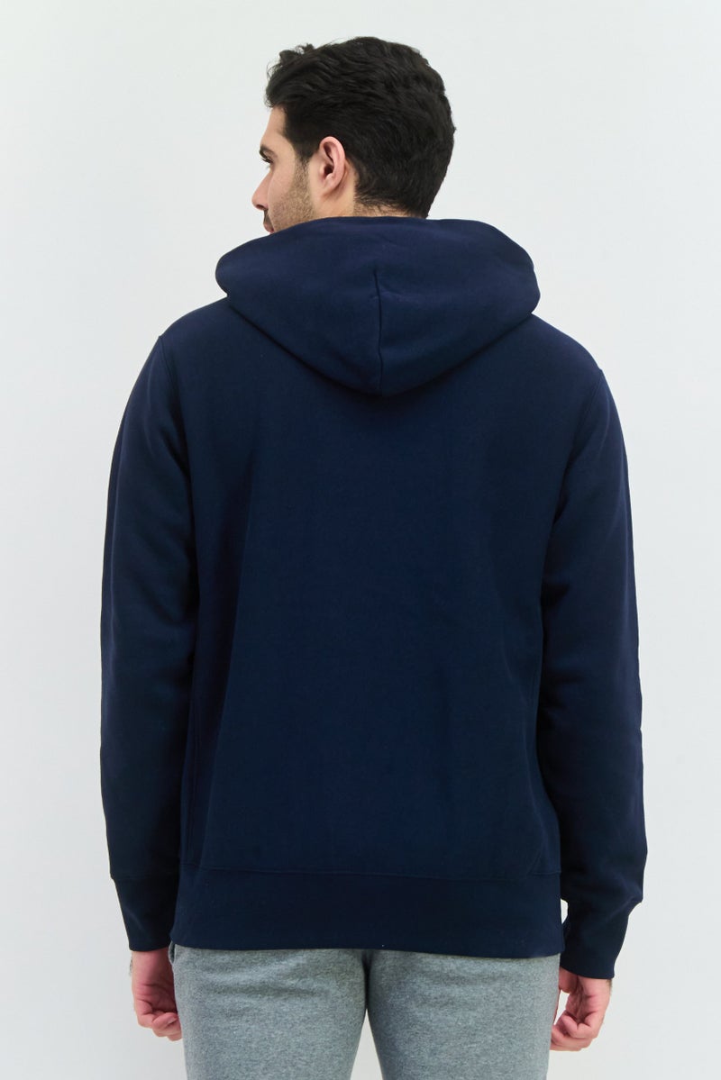 Champion Men Sportswear Fit Long Sleeve Outdoor Sweatshirts, Navy - Image 3