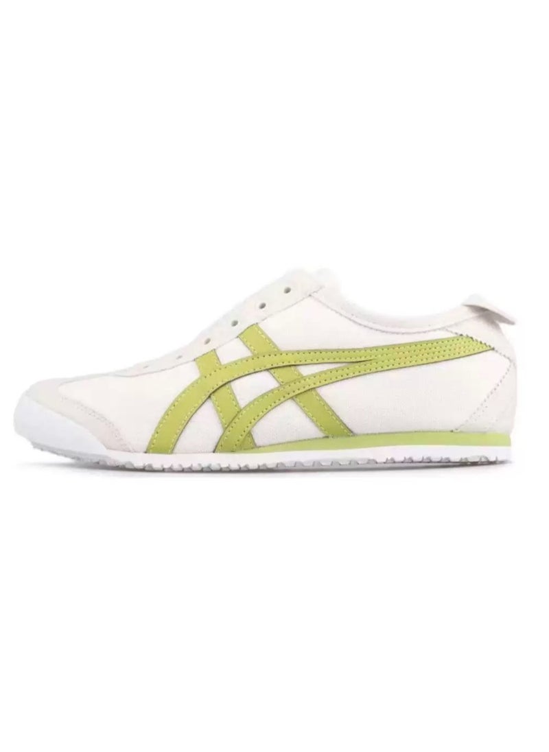 Onitsuka Tiger MEXICO 66 Slip-On Canvas Casual Shoes White/Green 