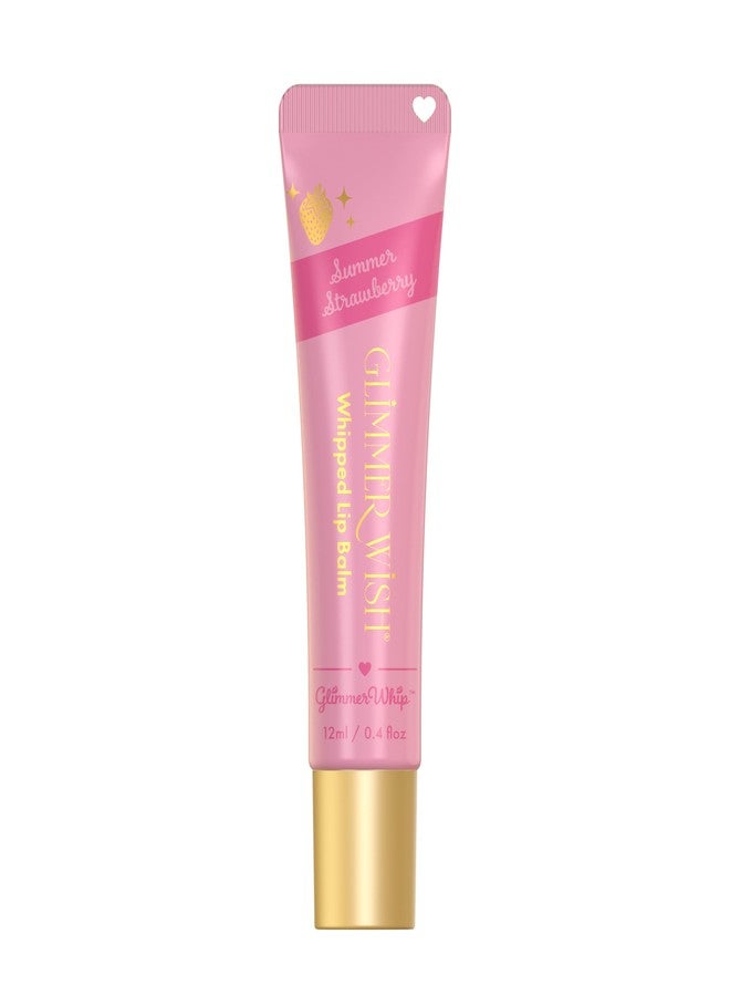 Glimmer Wish Glimmer Whip Hydrating Lip Balm, Whipped Lip Butter Treatment with Organic Nourishing Oils and Butters, Vegan and Cruelty Free Lip Moisturizer for Soft Lips (Summer Strawberry - Image 1