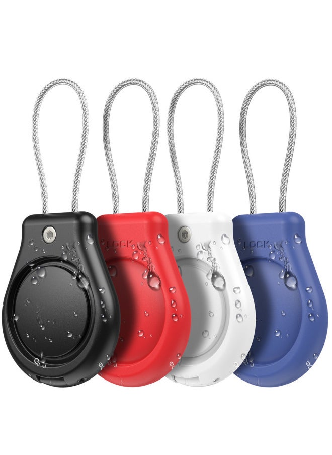 Generic - Safety Lock Metal Rope Protective Cover Suitable For Apple Airtag Protective Cover Locator Anti-loss Device Three-proof Full Package-Color:Violet-Applicable Models:Suitable For Apple Airtag Protective Case - Image 1