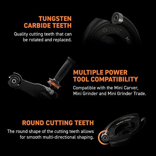 ARBORTECH Mini Turbo Kit | Ø 50 mm Tungsten Freehand Power Carving Attachment for Angle Grinder | MIN.FG.510.20 - Image 2