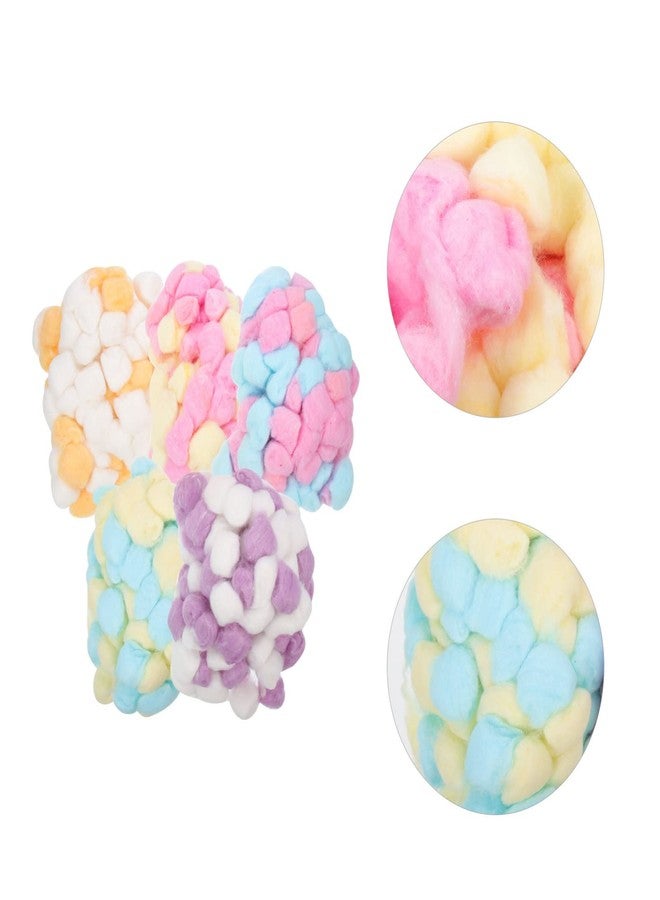 Sewroro 500pcs Colored Cotton Balls Small Pom Poms Degreasing Cotton Ball for Face Cleansing and Makeup Removal Home Use - Image 4